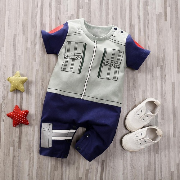 Other - Anime Baby Romper Dragon Ball Short Sleeve Luffy Jumpsuit Baby Boy